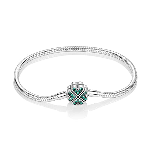 MULA 925 Sterling Silber Schlange Kette Charme Armband Gänseblümchen und Marienkäfer Anhänger mit 5A Cubic Zirconia für Frauen für Sie MULA 925 Sterling Silber Schlange Kette Charme Armband Gänseblümchen und Marienkäfer Anhänger mit 5A Cubic Zirconia für Frauen für Sie von MULA