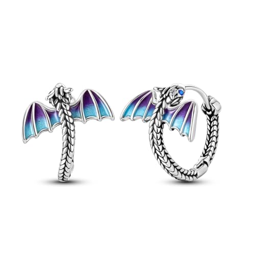 MULA S925 Sterling Silber Hoop Ohrringe für Frauen Creolen Schmetterling Stern Mond Trendy Niedlich Ohrringe 5A Cubic Zirconia von MULA