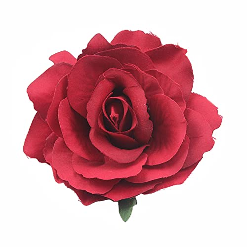 Haarspange mit Stoffrosen, Haarnadeln, Rosen-Brosche, Kopfschmuck für Damen, Mädchen, Hochzeit, Party von MULAIDI
