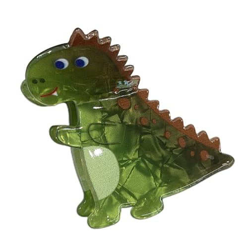 Niedliche Acryl-Haarklammern, lustige Dinosaurier-Haarspange, große Haarspangen, rutschfest, starker Halt, Haarschmuck, niedlicher Dinosaurier-Haarschmuck, Haarspange, witzige Haarklammer von MULAIDI