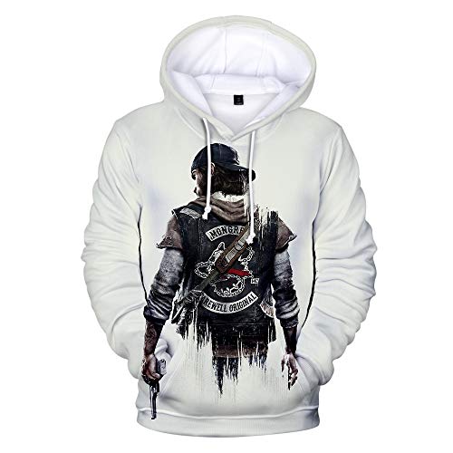 MULIZHE Dead by Daylight 3D-Druck Hoodie Sport Männer und Frauen Pullover Baumwolle Pullover Rundhals Party Party XL von MULIZHE