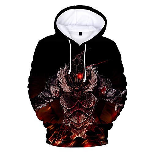 MULIZHE Goblin Slayer 3D-Druck Hoodie Sport Männer und Frauen Unisex Reine Baumwolle Pullover Pullover lässig Geschenk -S von MULIZHE