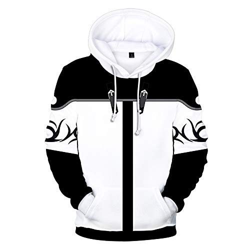 MULIZHE Kingdom Hearts 3D-Gedruckter Hoodie für Männer und Frauen mit lässigem Sportmuster und Kapuzenpullover mit Kordelzug -M von MULIZHE