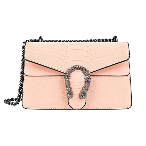 MULTIONS Crossbody Bag Damen Leder,PU Leder Handtaschen Umhängetasche Damen Kette Umhängetasche Handytasche Zum Umhängen Frauen Crossbody Schulter Abend Geldbörse von MULTIONS