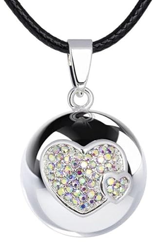 MUMMY BELL Damen Halskette Halskette Jingle Bell Hearts BH20 sTE0099 Marke, Estándar, Metall, Kein Edelstein von MUMMY BELL