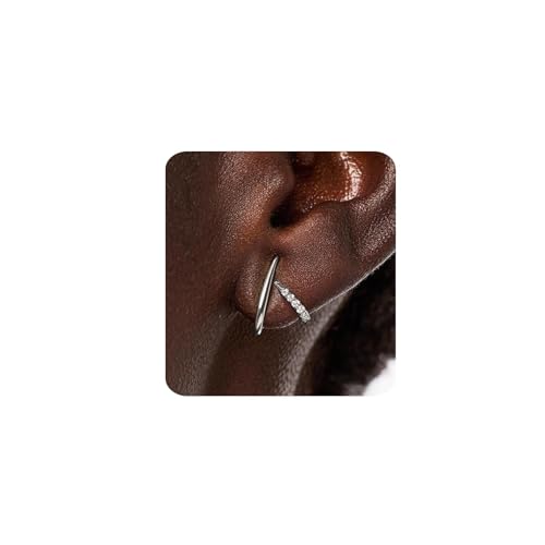 MUMREUES Ohrringe Silber 14K Weißgold Vergoldet Ohrringe Damen Stecker mit Zirkonia Hypoallergen Wasserfest Minimalist Schmuck Geschenke MUMREUES Ohrringe Silber 14K Weißgold Vergoldet Ohrringe Damen Stecker mit Zirkonia Hypoallergen Wasserfest Minimalist Schmuck Geschenke von MUMREUES