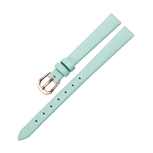 MUNACRAFT 6-20mm hautfreundliches, atmungsaktives, ultradünnes, bequemes Rindsleder-Armband, roségoldenes Uhrenarmband mit Dornschließe aus echtem Leder, Hellgrün, 14mm MUNACRAFT 6-20mm hautfreundliches, atmungsaktives, ultradünnes, bequemes Rindsleder-Armband, roségoldenes Uhrenarmband mit Dornschließe aus echtem Leder, Hellgrün, 14mm von MUNACRAFT