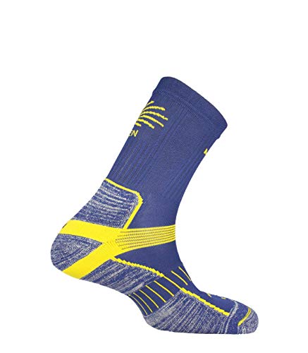 MUND Santiago Trekking Bergsocken gegen Blasen und Thermoregulierung für den Weg, marineblau, XL von MUND