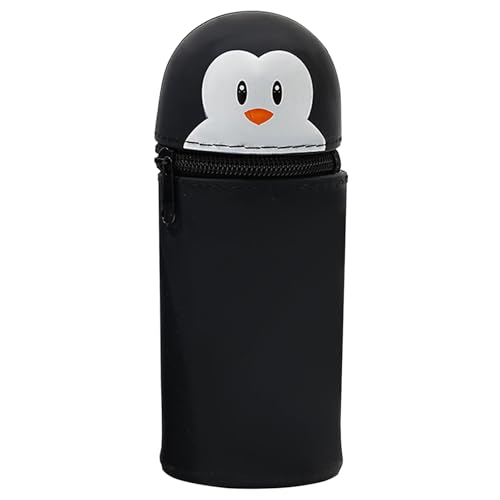 MUNSKT 2-in-1 Silikon Federmäppchen, Sie kann auch als Tischstifthalter, Tiermuster-Design, wasserdicht, für Buntstifte, Marker, Kinderfreundlich, multifunktional & stylisch von MUNSKT