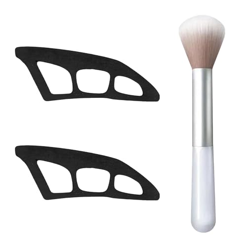 MUNSKT 3PCS Lidschatten Schablone,Eyetour Eyeshadow Tool, 2 Stück Eyeliner Schablone Für Anfänger,Schnelles Lidschatten Applikator,Lidschatten Schablonen Für Augen von MUNSKT