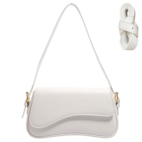 MUNSKT Damen Leder Umhängetasche Mini Tote Bag Kleine Antik Weich Leder Umhängetasche Klassisch Damen Mini Kette Tasche von MUNSKT