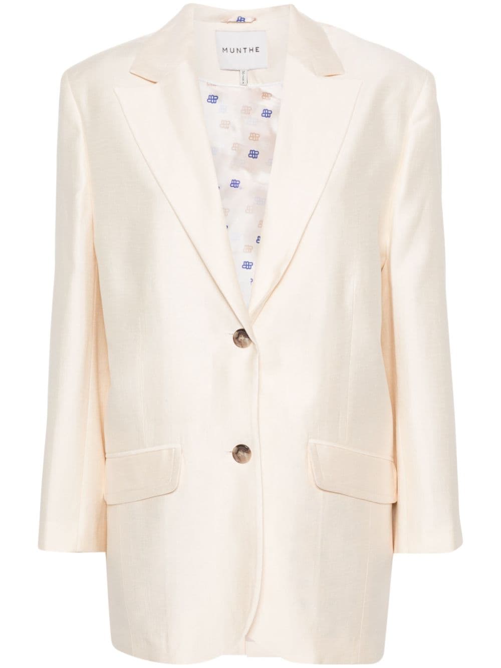 MUNTHE Einreihiger Manchester Blazer - Nude von MUNTHE