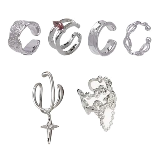 MUNZE 3 Ohrclips Ear Cuff Set Für Damen Ohne Piercing - Ohrklemmen Fake Helix Nicht Verblassend Knorpel Ohrringe Für Ungepiercte,Verstellbare Ohrmanschetten, Set Schmuck Damen. MUNZE 3 Ohrclips Ear Cuff Set Für Damen Ohne Piercing - Ohrklemmen Fake Helix Nicht Verblassend Knorpel Ohrringe Für Ungepiercte,Verstellbare Ohrmanschetten, Set Schmuck Damen. von MUNZE