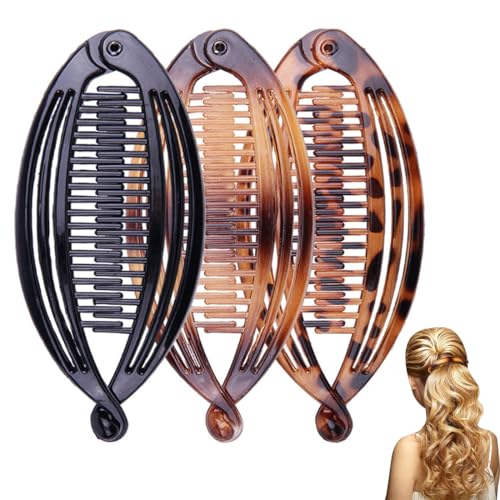 MUNZE 3 Stück Banana Clip Bananenspange Haarklammern Fischschwanz Haarspange Französische Bananen Klammer Haar Greifer Für Frauen Mädchen Dickes Dünnes Langes Lockiges Haar MUNZE 3 Stück Banana Clip Bananenspange Haarklammern Fischschwanz Haarspange Französische Bananen Klammer Haar Greifer Für Frauen Mädchen Dickes Dünnes Langes Lockiges Haar von MUNZE