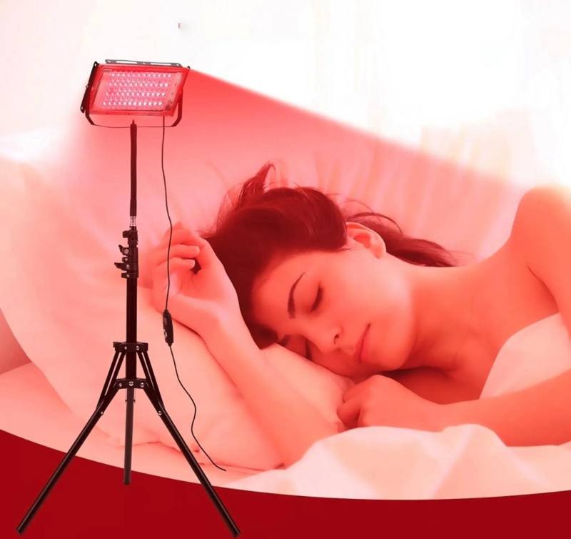 MUPOO Infrarotlampe Infrarotlampe 96LEDs,Rotlicht Therapielampe, 660Nm & 850Nm,für Körper, Gesicht und Muskeln von MUPOO