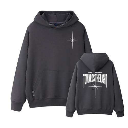 AZ -Konzert „Towards The Light“ Hoodie 2024 Support Merch Sweatshirt Contton Kapuzenpullover im Star-Stil(A Gray,XXL) von MURQ
