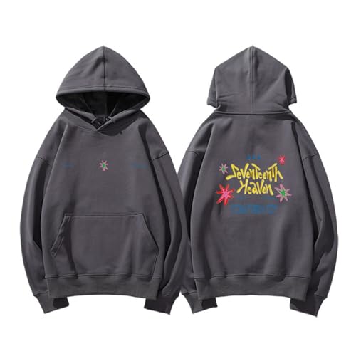 Album Seventeenth Heaven Hoodie Support Merch Sweatshirt Bedrucktes Kapuzenpullover aus Baumwolle(Gray,M) von MURQ