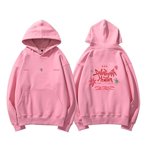 Album Seventeenth Heaven Hoodie Support Merch Sweatshirt Bedrucktes Kapuzenpullover aus Baumwolle(Pink,M) von MURQ