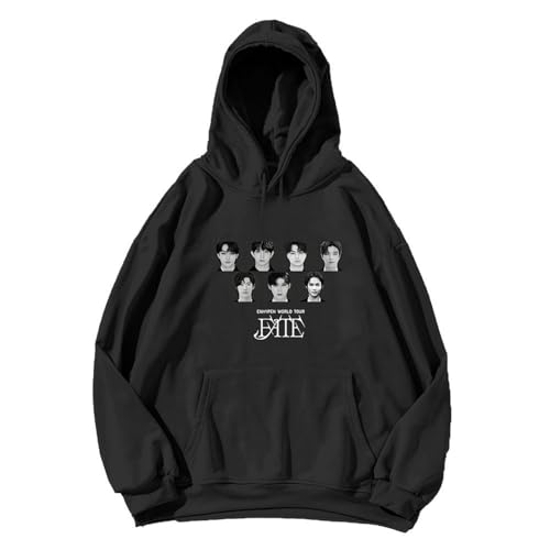 EN 2024 Konzert Fate Plus Hoodie Support Bedrucktes Sweatshirt Baumwoll-Merch-Shirts for Fans(Black- Fleece,L) von MURQ