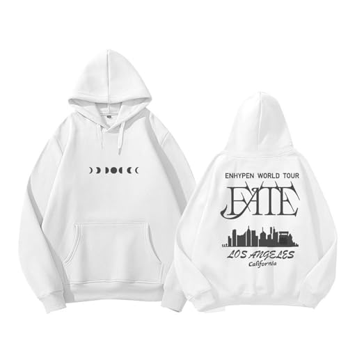 EN 2024 Konzert Fate Plus Hoodie Support Gedrucktes Logo Sweatshirt Baumwoll-Merch-Shirts for Fans(White,XL) von MURQ