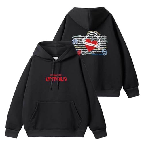 EN Album RomanceUntold Hoodie Support Merch Sweatshirt for Fans(Black- Fleece,M) von MURQ
