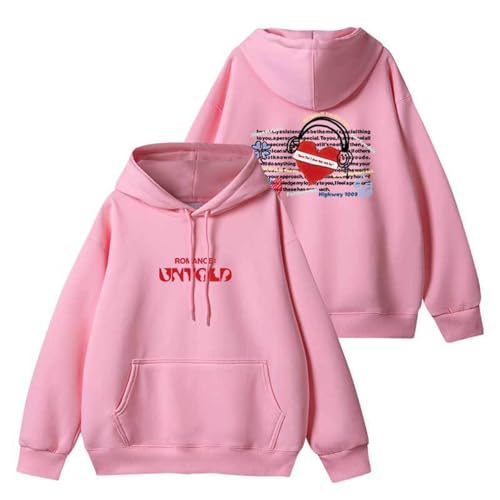 EN Album RomanceUntold Hoodie Support Merch Sweatshirt for Fans(Pink,S) von MURQ
