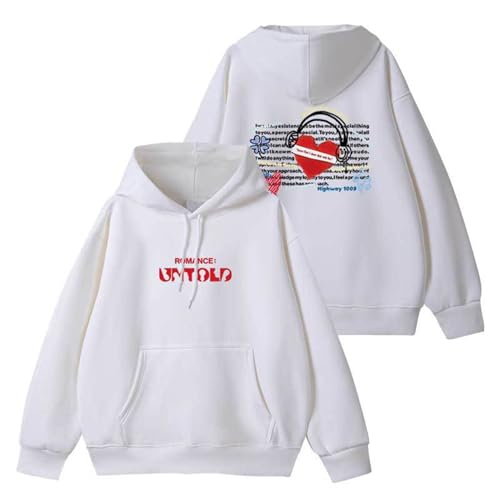 EN Album RomanceUntold Hoodie Support Merch Sweatshirt for Fans(White- Fleece,M) von MURQ