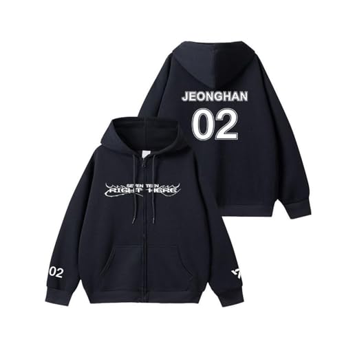 MURQ 2024 ST Album Right HERE Hoodie Support Bedrucktes Merch-Sweatshirt aus Baumwolle(JUNGHAN,M) von MURQ