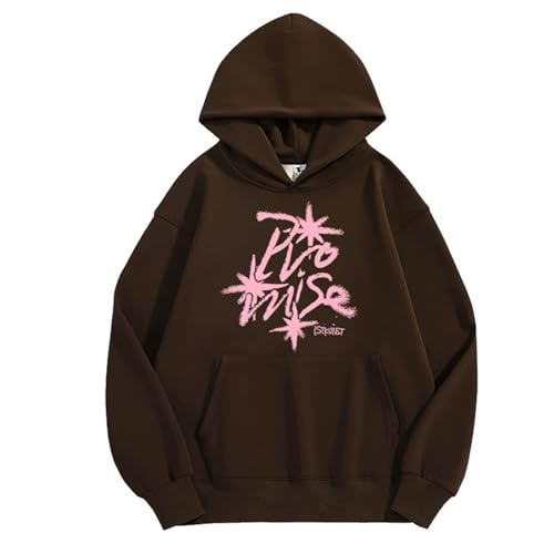 T ACT Promise Hoodie 2025 World Tour Baumwolle Support Bedruckte Merch Shirts(Brown 2,4XL) von MURQ