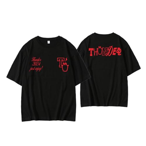 T-Shirt mit Album „Towards The Light“ und -Print, Merch-T-Shirt for süße -Fans, Mädchen(C Black,4XL) von MURQ