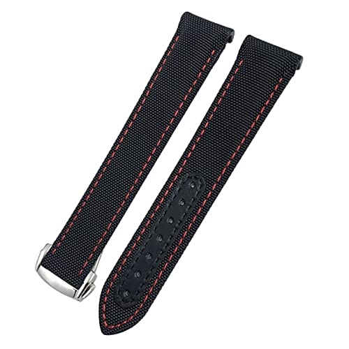 MURVE 20 mm Uhrenarmband aus Segeltuch und Leder unten für Omega Seamaster 300 Speedmaster AT150 Planet Ocean, Nylon-Uhrenarmband für Damen und Herren, 20 mm, Achat MURVE 20 mm Uhrenarmband aus Segeltuch und Leder unten für Omega Seamaster 300 Speedmaster AT150 Planet Ocean, Nylon-Uhrenarmband für Damen und Herren, 20 mm, Achat von MURVE