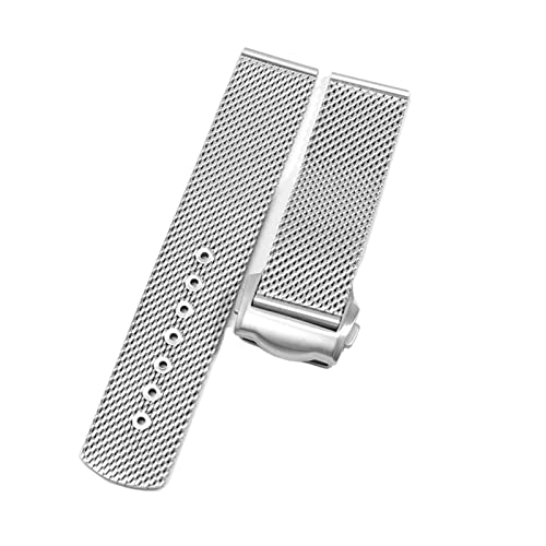 MURVE Ersatzarmband für Omega 007 Seamaster Diver 300, Ersatzarmband für Armbanduhren, 20 mm, 22 mm, Milanaise-Armband aus Edelstahl, 22 mm, Achat von MURVE
