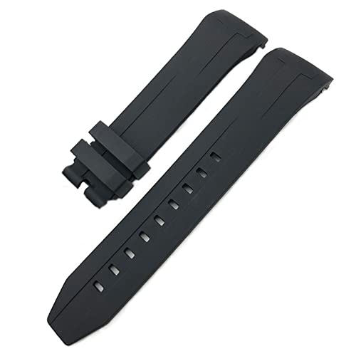 MURVE Gummi-Silikon-Uhrenarmband für Tissot T120417 Sea Star 1000 Serie, wasserfest, Orange / Schwarz, 22 mm / 21 mm, 21 mm, Achat von MURVE