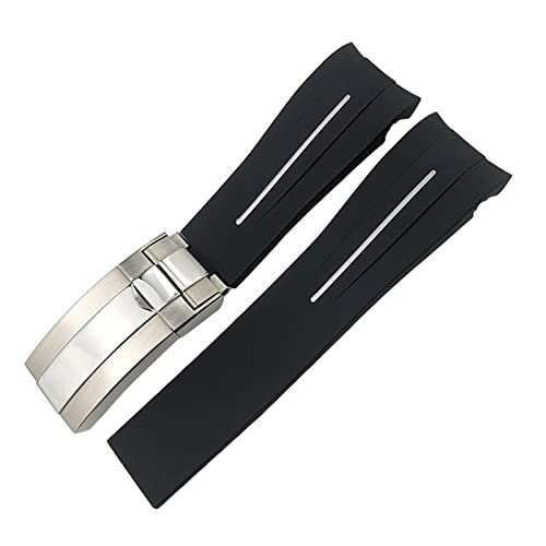 MURVE Gummiarmband, 20 mm, 21 mm, passend für Rolex Deepsea Sea-Dweller Submariner, wasserdichtes Sport-Silikon-Uhrenarmband, 20 mm, Achat MURVE Gummiarmband, 20 mm, 21 mm, passend für Rolex Deepsea Sea-Dweller Submariner, wasserdichtes Sport-Silikon-Uhrenarmband, 20 mm, Achat von MURVE