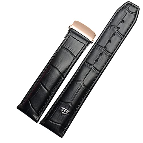 MURVE Uhrenarmband aus echtem Leder, für Maurice Lacroix-Uhrenarmband, Klappschnalle, Freizeit, Business, Rindsleder, 20 mm / 22 mm, 20 mm, Achat von MURVE
