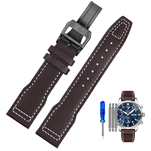 MURVE Uhrenarmband aus echtem Leder für IWC-Piloten, Little Prince Male Mark 18 Big Fly Portugal, weiches, bequemes Armband, 20 mm Armband, 20 mm, Achat MURVE Uhrenarmband aus echtem Leder für IWC-Piloten, Little Prince Male Mark 18 Big Fly Portugal, weiches, bequemes Armband, 20 mm Armband, 20 mm, Achat von MURVE