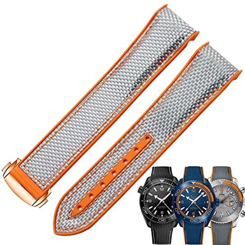 MURVE Uhrenarmband für Omega 300 Seamaster 600 Planet Ocean Faltschließe Silikon Nylon Uhrenarmband 20 mm 22 mm, 20 mm, Achat MURVE Uhrenarmband für Omega 300 Seamaster 600 Planet Ocean Faltschließe Silikon Nylon Uhrenarmband 20 mm 22 mm, 20 mm, Achat von MURVE