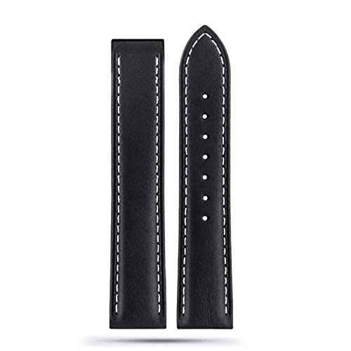 MURVE Uhrenarmband für Omega Seamaster 300, 150, Speedmaster 007, AT150, Braun, Faltschließe, 19 mm, 20 mm, 21 mm, italienisches Lederband, 20 mm, Achat von MURVE