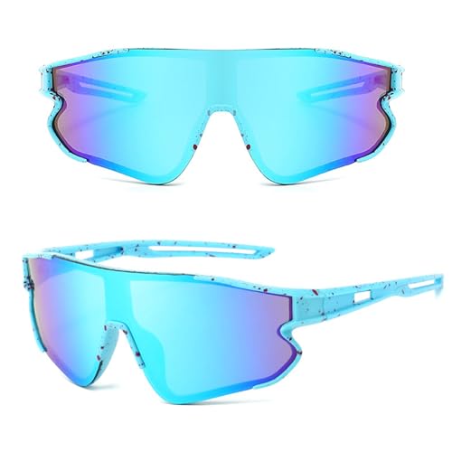 MUSELK Kinder Fahrradbrille Sportbrille UV400-Schutz Polarisierte Sonnenbrille Flexiblem Rahmen für Jungen Mädchen Schutzbrille Outdoorsport von MUSELK