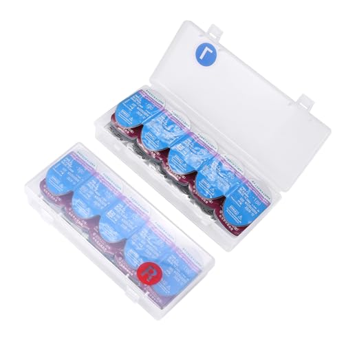 MUSHENJI 2 x Kontaktlinsen-Organizer-Etui, jede fasst 15 Stück, insgesamt 30 Stück, Einweg-Aufbewahrungsbox für farbige Tageslinsen, tragbare Aufbewahrungsbox mit Beschriftung für alle MUSHENJI 2 x Kontaktlinsen-Organizer-Etui, jede fasst 15 Stück, insgesamt 30 Stück, Einweg-Aufbewahrungsbox für farbige Tageslinsen, tragbare Aufbewahrungsbox mit Beschriftung für alle von MUSHENJI
