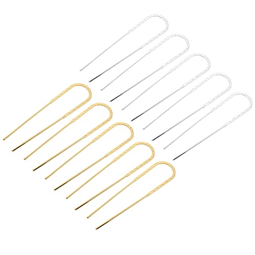 MUSISALY 10 Stück Retro U-förmige Haarspangen Haarnadeln Aus Eisen Haargabeln Für Frauen Haarschmuck von MUSISALY