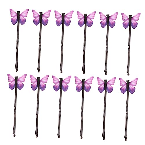 MUSISALY 12stücke Schmetterlinge Haarspange Clip Barrettes Für Frauen Mädchen Haar Ornament Schmuck Mit Schmetterling Haarnadel Für Hochzeit Party Geburtstag Alltag von MUSISALY