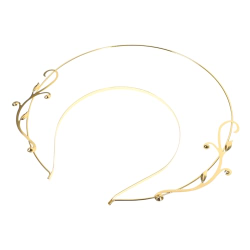 1stk Halo-stirnband Unserer Lieben Frau Brautkrone Hochzeit Für Die Braut Haarschmuck Für Die Hochzeit Kopfband Für Die Braut Göttin Der Mondsterne Gotische Tiara Golden Legierung MUSISALY von MUSISALY