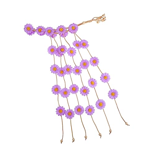 1stk Sonnenblumen-stirnband Blumenhaargirlande Abschlussball-stirnband Gänseblümchen-kopfschmuck Gänseblümchen-haarschleife Haarschmuck Für Mädchen Fiesta-stirnband Lavender Stoff MUSISALY von MUSISALY