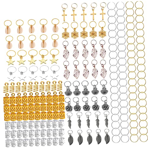 MUSISALY 220 Stück Haarschmuck Damen Flechtringe Für Dreadlocks Accessoires Zum Biegen Und Verwenden von MUSISALY