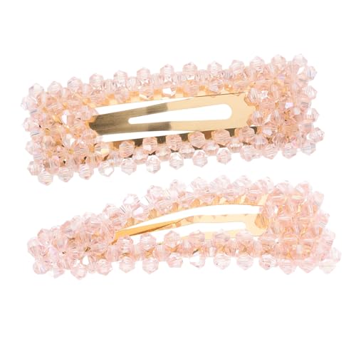 MUSISALY 2 Stück Haarspangen Für Damen Kleine Haarspangen Kristallspangen Haaraccessoires Schnapp-clips von MUSISALY
