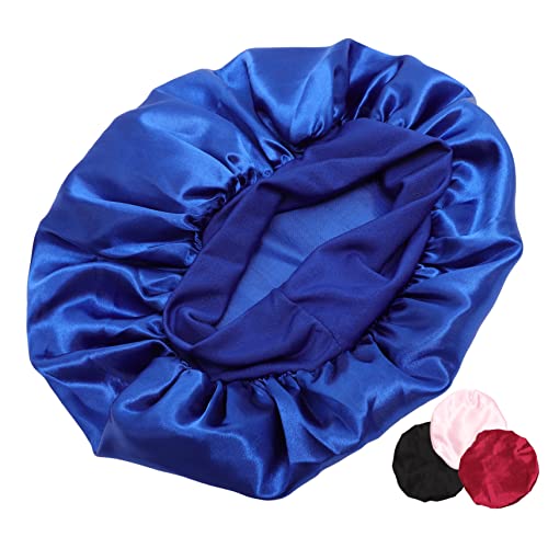MUSISALY Schlafmütze-Set 4 Satinhauben für Damen Kopftuch für eine entspannende Nacht unverzichtbare Haarpflege von MUSISALY