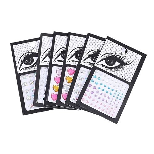MUSISALY Strass-aufkleber Für Gesicht Make-up Dekoration Blätter Edelsteinaufkleber Gesichtsaufkleber Make-up-aufkleber von MUSISALY