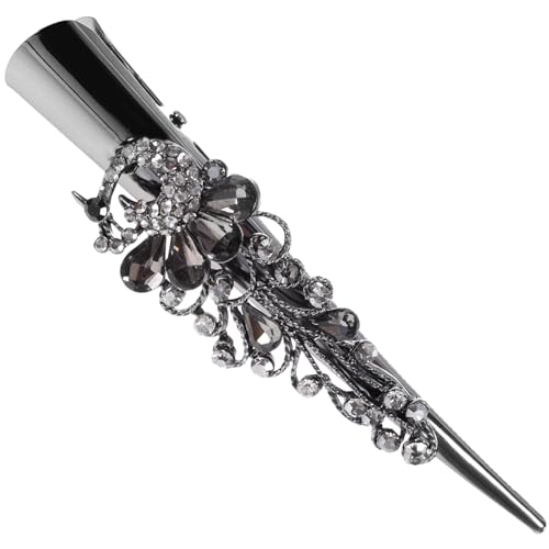 MUSISALY Vintage Haarklammer Für Frauen Große Haarspange Mit Strass Entenschnabel-design Für Haarstylings Modisches Haaraccessoire von MUSISALY