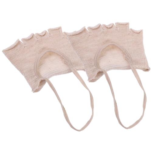 MUSISALY Unsichtbare Zehensocken aus Baumwolle Halbe Socken für Damen Rutschfest Komfortabel für High Heels von MUSISALY